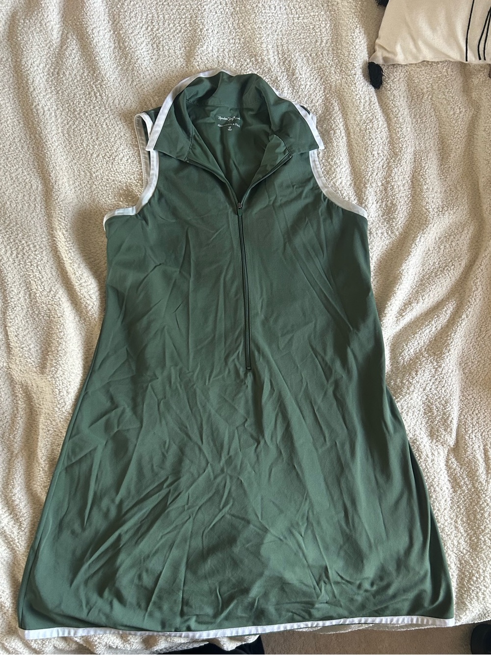Abercrombie & Fitch Forest Green Sleeveless athletic dress with shorts